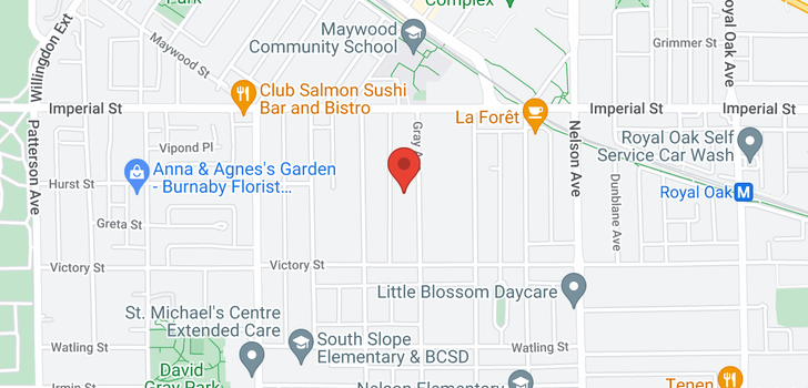 map of 7015 GRAY AVENUE